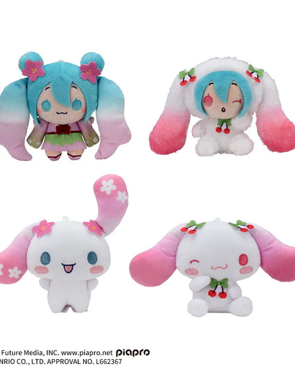 Hatsune Miku x Cinnamoroll - Cherry Blossom Plush Mascot 10cm (SEGA)