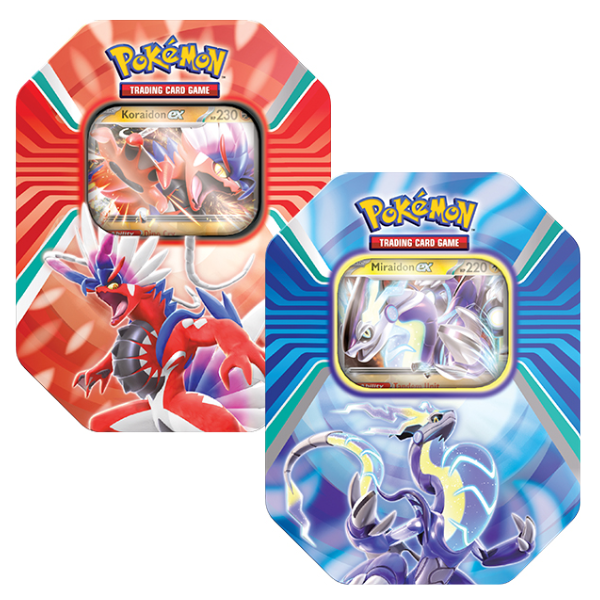 Pokemon TCG: Scarlet & Violet 2 Paldea Legends  - Koraidon EX/Miraidon EX Tin (SELECT OPTION)