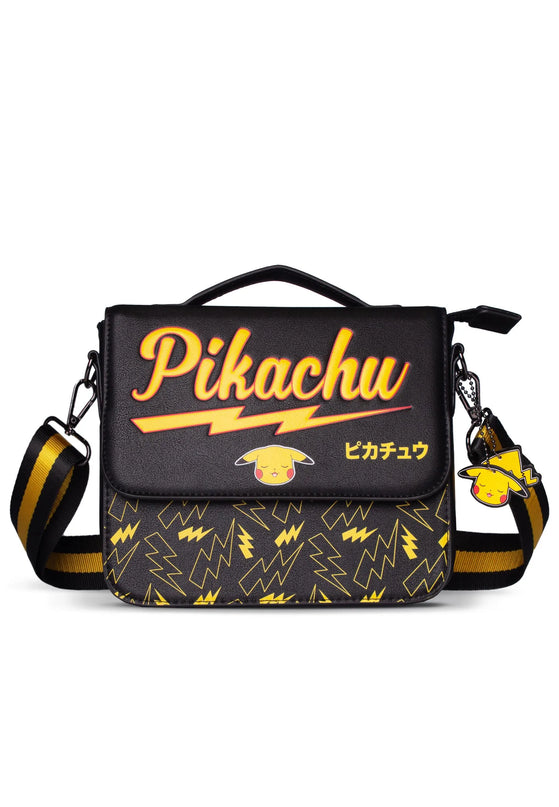 Pokémon - Pikachu Medium Shoulder Bag with Pikachu Keychain (DIFUZED)