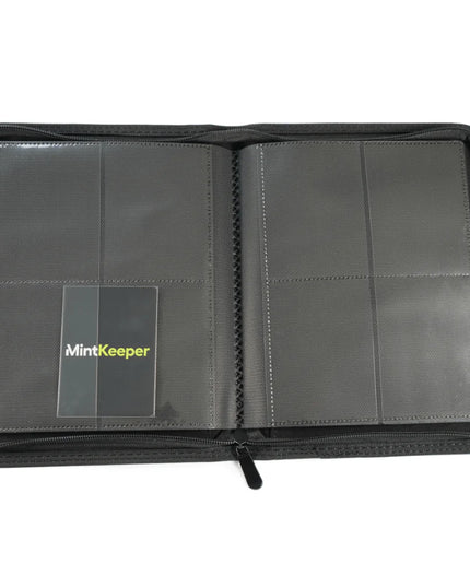 MintKeeper - 4 Pocket Premium Zip Trading Card Binder - GREEN