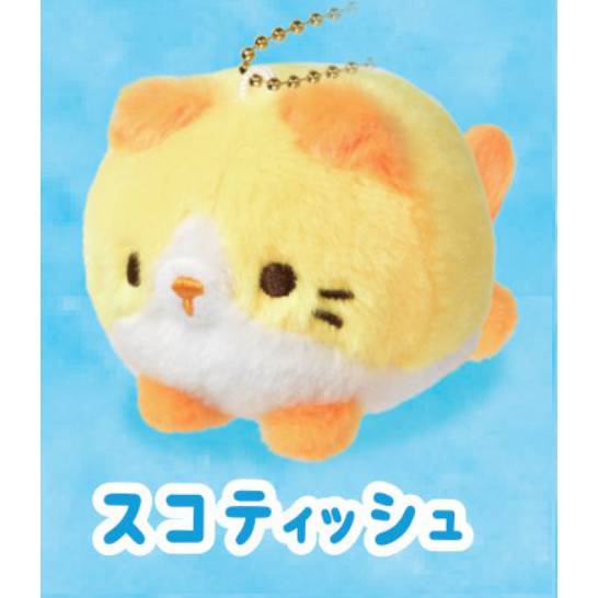 Manmaru Cat Petit Mascot Keychain 6.7cm (Select Character) (YELL JAPAN)