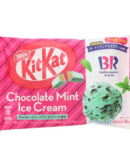 KitKat Mint Chocolate Chip Ice Cream (Baskin Robins) (NESTLE)