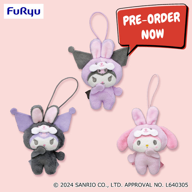 Sanrio - My Melody and Kuromi Fairy Rabbit Mascots 10cm (FURYU)