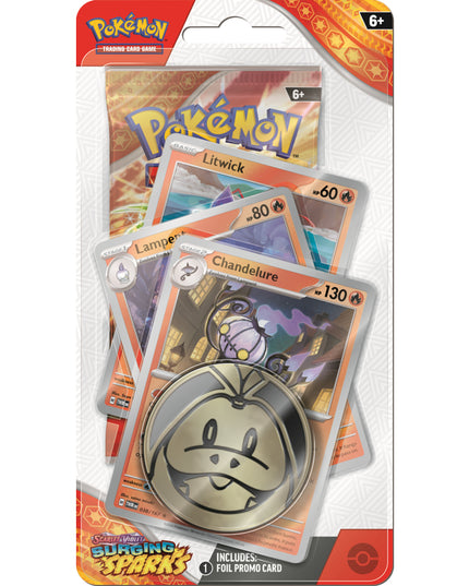 RELEASE 8th NOV 24: Pokemon TCG - Chandelure Surging Sparks Checklane Blister