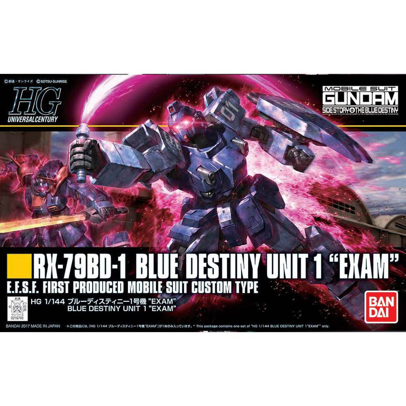 HG 1/144 Blue Destiny Unit 1 Exam Gundam Model Kit (BANDAI)