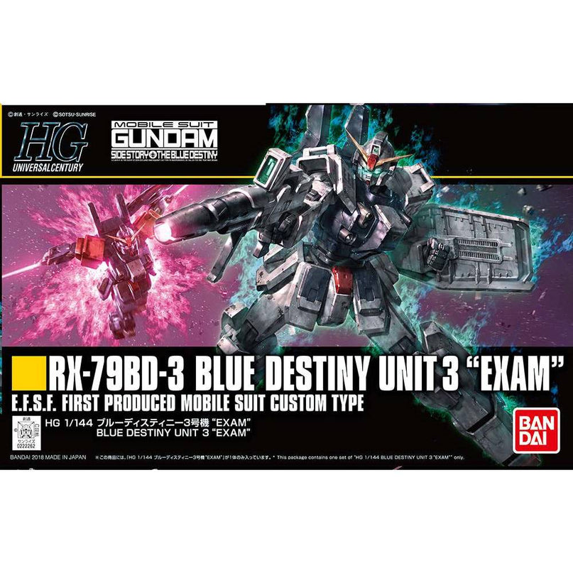 HG 1/144 Blue Destiny Unit 3 Exam Gundam Model Kit (BANDAI)