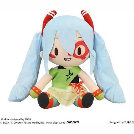 Hatsune Miku - Project DIVA - "DE:MONSTAR" X Fluffy Petit L Plush 27cm (SEGA)