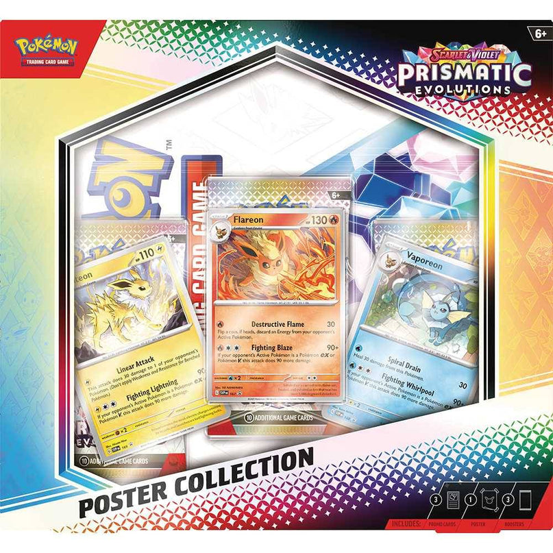 INSTORE ONLY- RELEASE 17th JAN 2025: Pokémon TCG: Scarlet & Violet 8.5 - Prismatic Evolutions - Poster Collection