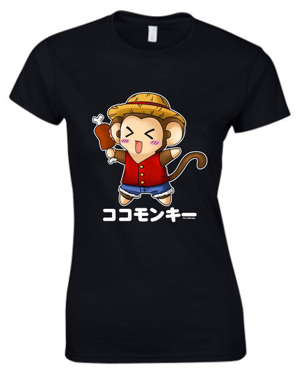 TokyoToys Exclusive Fashion - 'Summer Coco'  T-Shirt (One Piece - Luffy - Parody) LADIES SIZE 8