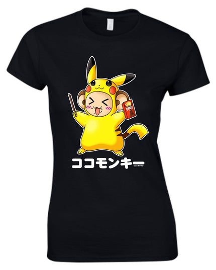 TokyoToys Exclusive Fashion - 'Pikachew' T-Shirt (Pokemon - Pikachu - Parody) LADIES SIZES