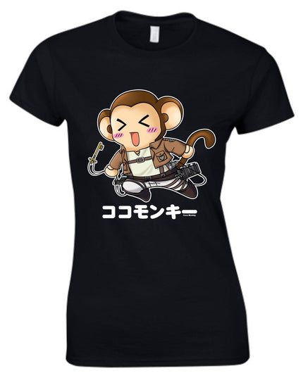 TokyoToys Exclusive Fashion - 'Scout Coco' T-Shirt (Attack on Titan Parody) LADIES SIZES