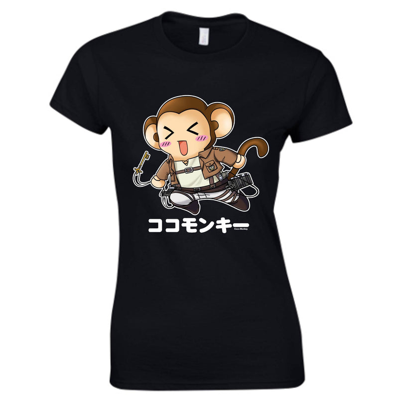 TokyoToys Exclusive Fashion - 'Scout Coco' T-Shirt (Attack on Titan Parody) LADIES SIZES