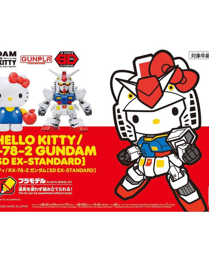 SD EX-Standard Hello Kitty / RX-78-2 Gundam Model Kit (BANDAI)