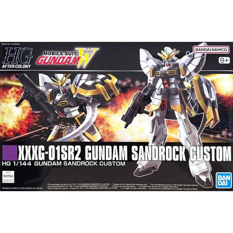 1/144 HG XXXG-01SR2 Gundam Sandrock Custom Gundam Model Kit (BANDAI)