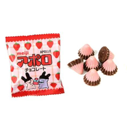 Apollo Strawberry Flavour Chocolate Share Bag (MEIJI)