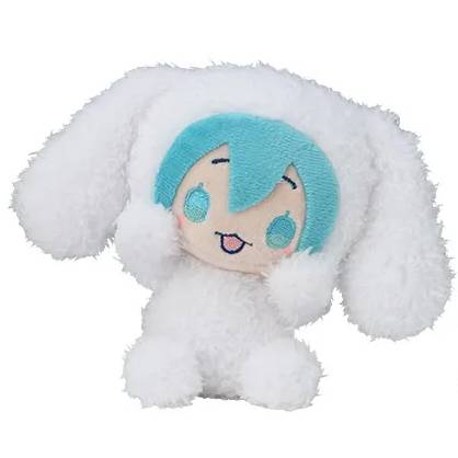 Hatsune Miku x Cinnamoroll Hyokopyoko Plush Mascot 13cm (SEGA)