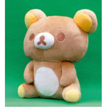 San-X - Rilakkuma Chairoikoguma's Friend: Looking Up Sitting Plush 15cm (SYSTEM SERVICE)