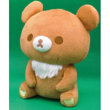 San-X - Rilakkuma Chairoikoguma's Friend: Looking Up Sitting Plush 15cm (SYSTEM SERVICE)