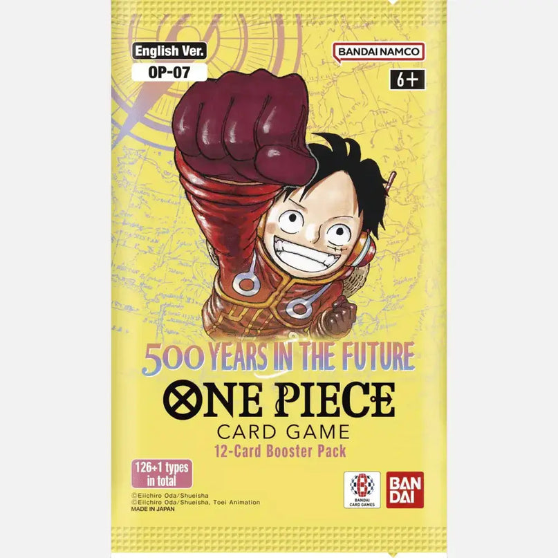 RELEASE 28th JUNE: One Piece TCG  - 500 Years Into The Future (OP-07) Booster Pack (12 Cards)