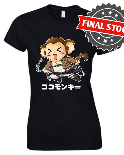 TokyoToys Exclusive Fashion - 'Scout Coco' T-Shirt (Attack on Titan Parody) LADIES SIZES