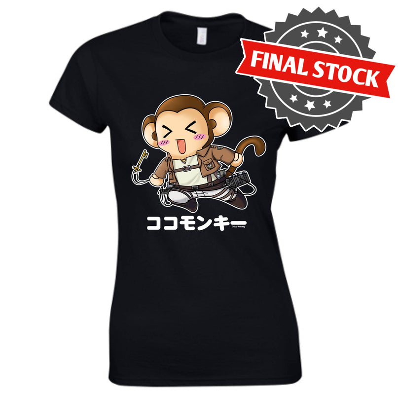 TokyoToys Exclusive Fashion - 'Scout Coco' T-Shirt (Attack on Titan Parody) LADIES SIZES