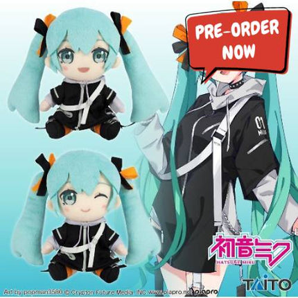 Hatsune Miku - Fashion Punk Plush 18cm (TAITO) PREORDER APRIL 25