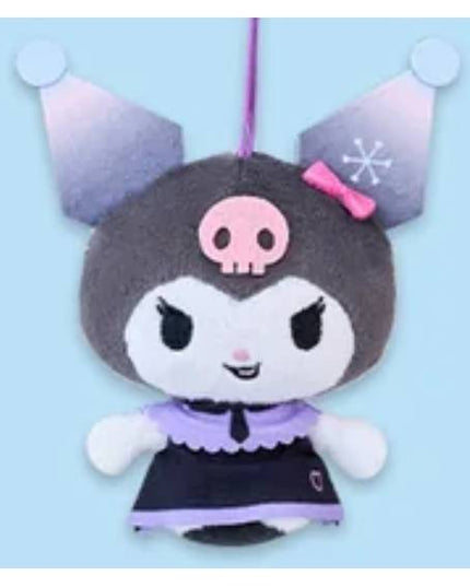Hatsune Miku x Sanrio - Snow Miku x Kuromi Mochipiko Mascot Plush 9cm (FURYU)