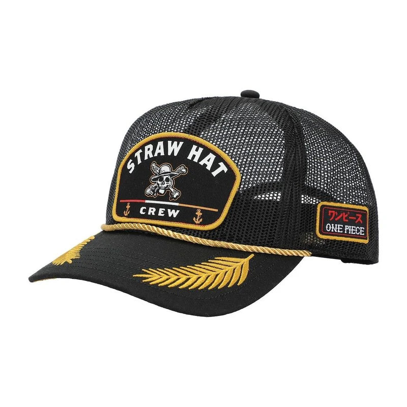 One Piece - Straw Hat Crew Gray Retro Full Mesh Hat (BIOWORLD)