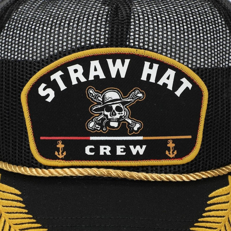 One Piece - Straw Hat Crew Gray Retro Full Mesh Hat (BIOWORLD)