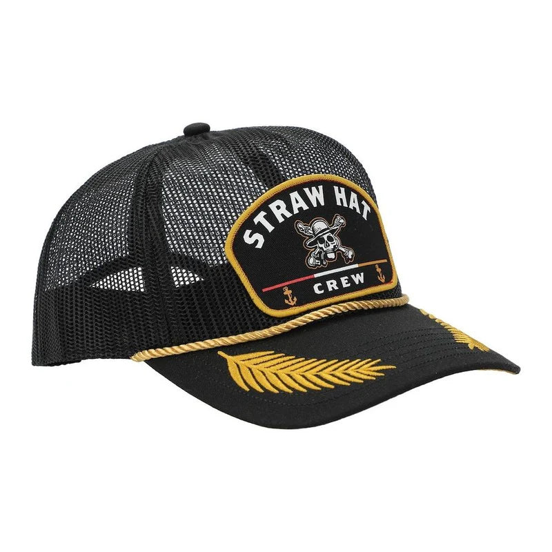One Piece - Straw Hat Crew Gray Retro Full Mesh Hat (BIOWORLD)