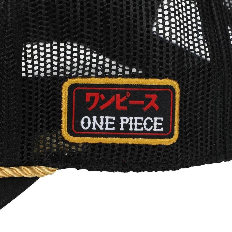 One Piece - Straw Hat Crew Gray Retro Full Mesh Hat (BIOWORLD)