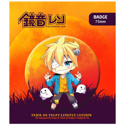 Hatsune Miku - Trick or Treat Limited Edition Pin Badge - Kagamine Len(1 pack) (POP BUDDIES)