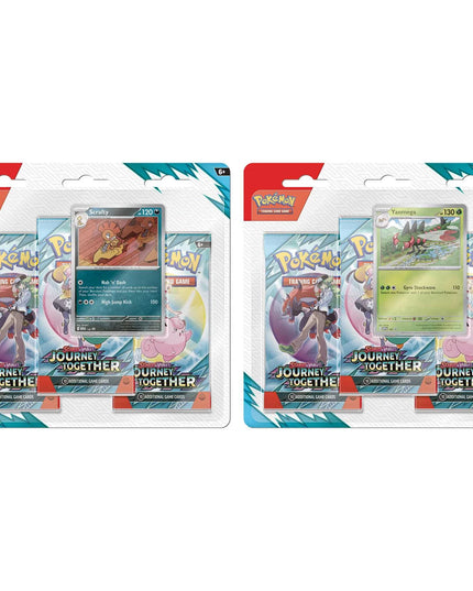 RELEASE 28th MARCH 2025: Pokémon TCG - Scarlet & Violet 9: Journey Together 3-Pack Blister