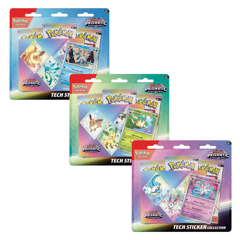 INSTORE ONLY - RELEASE 17th JAN 2025: Pokémon TCG: Scarlet & Violet 8.5 – Prismatic Evolutions - Tech Sticker Collection