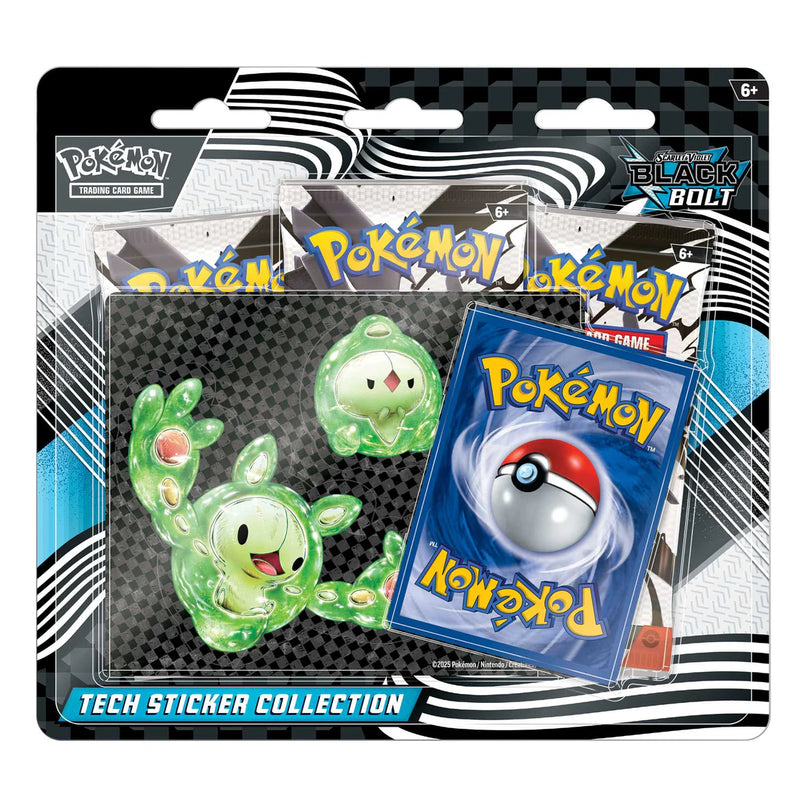 RELEASE 1st AUG 2025: Pokémon TCG: Scarlet & Violet 10.5 - Black Bolt - Tech Sticker Collection Reuniclus