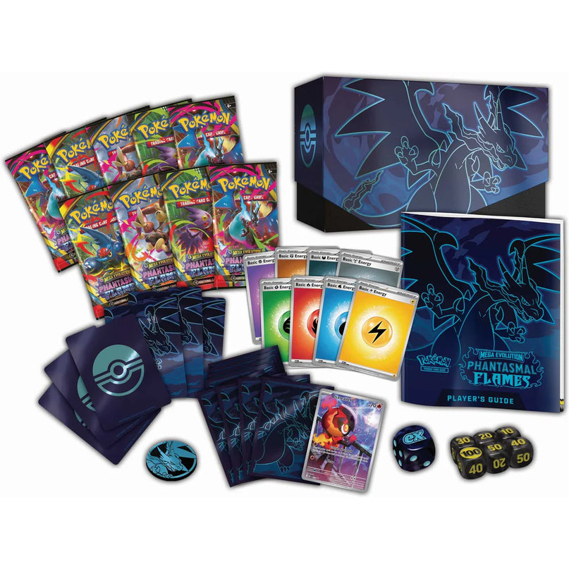 RELEASE 14th NOV 2025: Pokémon TCG: Mega Evolution Phantasmal Flames - Elite Trainer Box