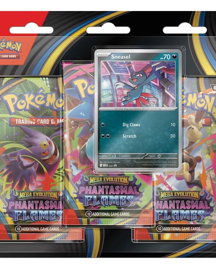 RELEASE 14th NOV 2025: Pokémon TCG: Mega Evolution Phantasmal Flames - 3 Pack CDU