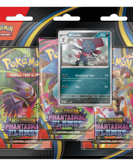 RELEASE 14th NOV 2025: Pokémon TCG: Mega Evolution Phantasmal Flames - 3 Pack CDU