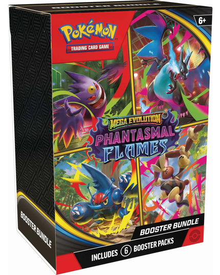 RELEASE 14th NOV 2025: Pokémon TCG: Mega Evolution Phantasmal Flames - Booster Bundle