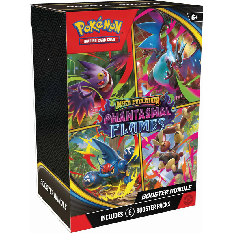 RELEASE 14th NOV 2025: Pokémon TCG: Mega Evolution Phantasmal Flames - Booster Bundle