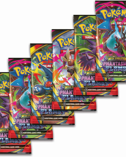 RELEASE 14th NOV 2025: Pokémon TCG: Mega Evolution Phantasmal Flames - Booster Bundle