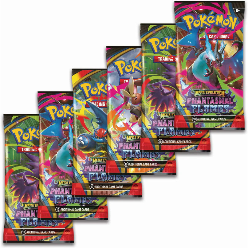 RELEASE 14th NOV 2025: Pokémon TCG: Mega Evolution Phantasmal Flames - Booster Bundle