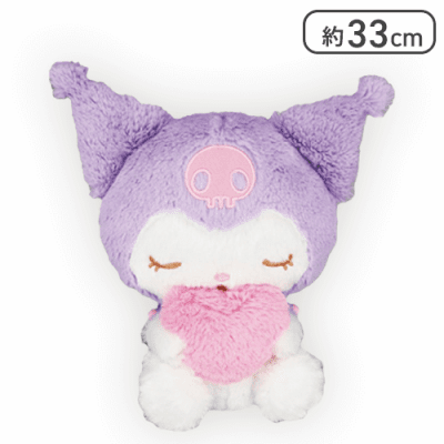 Sanrio -  My Melody and Kuromi Fluffy Heart Plush 33cm (FURYU)