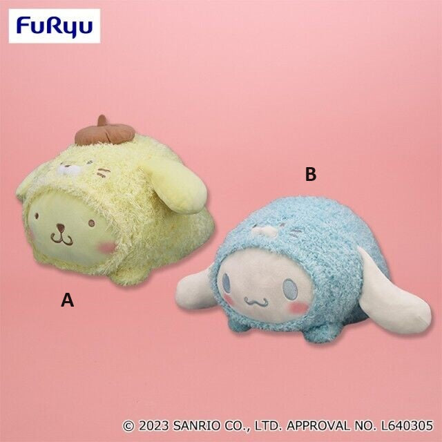 Sanrio - Cinnamoroll / PomPom Purin - Fluffy Seal Costume Plush 35cm (FURYU)