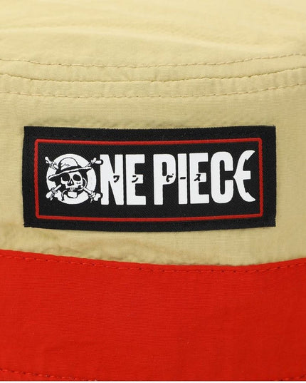 One Piece - Straw Hat Pirate Tan Bucket Hat with Side Pocket (BIOWORLD)