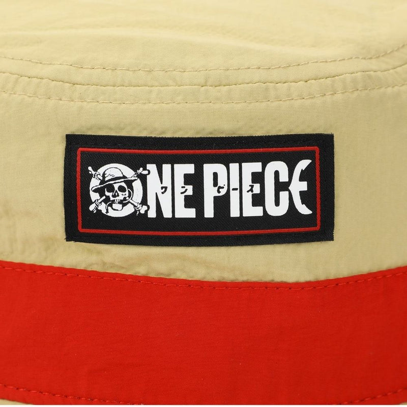 One Piece - Straw Hat Pirate Tan Bucket Hat with Side Pocket (BIOWORLD)