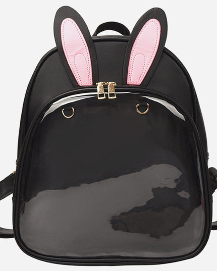 Black Bunny Ear ITA Bag Backpack (Pin display)