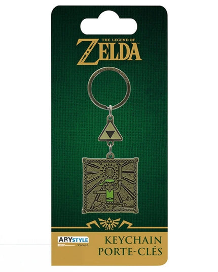 The Legend of Zelda - Link & Triforce Metal Keychain (ABYSTYLE)