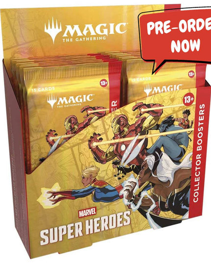 RELEASE 26th JUNE 2026: Magic: The Gathering: Marvel Super Heroes Collector Booster Box PREORDER