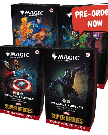 RELEASE 17th JUNE 2026: Magic: The Gathering: Marvel Super Heroes Commander Deck PREORDER